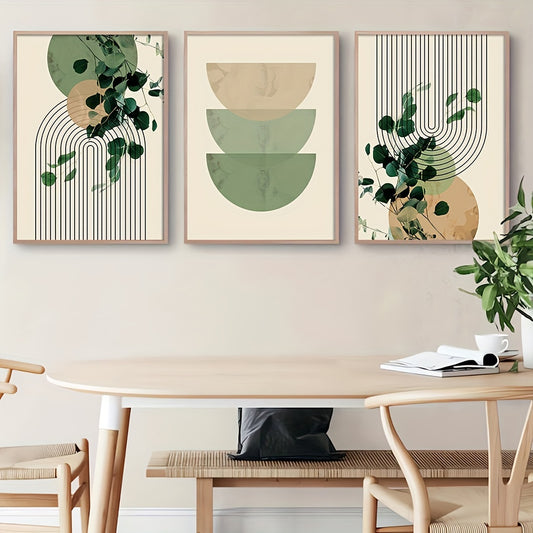 3pcs Eucalyptus Leaf Wall Art