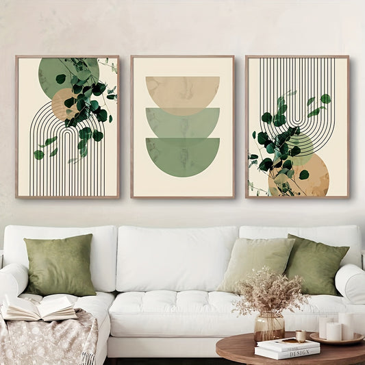 3pcs Eucalyptus Leaf Wall Art